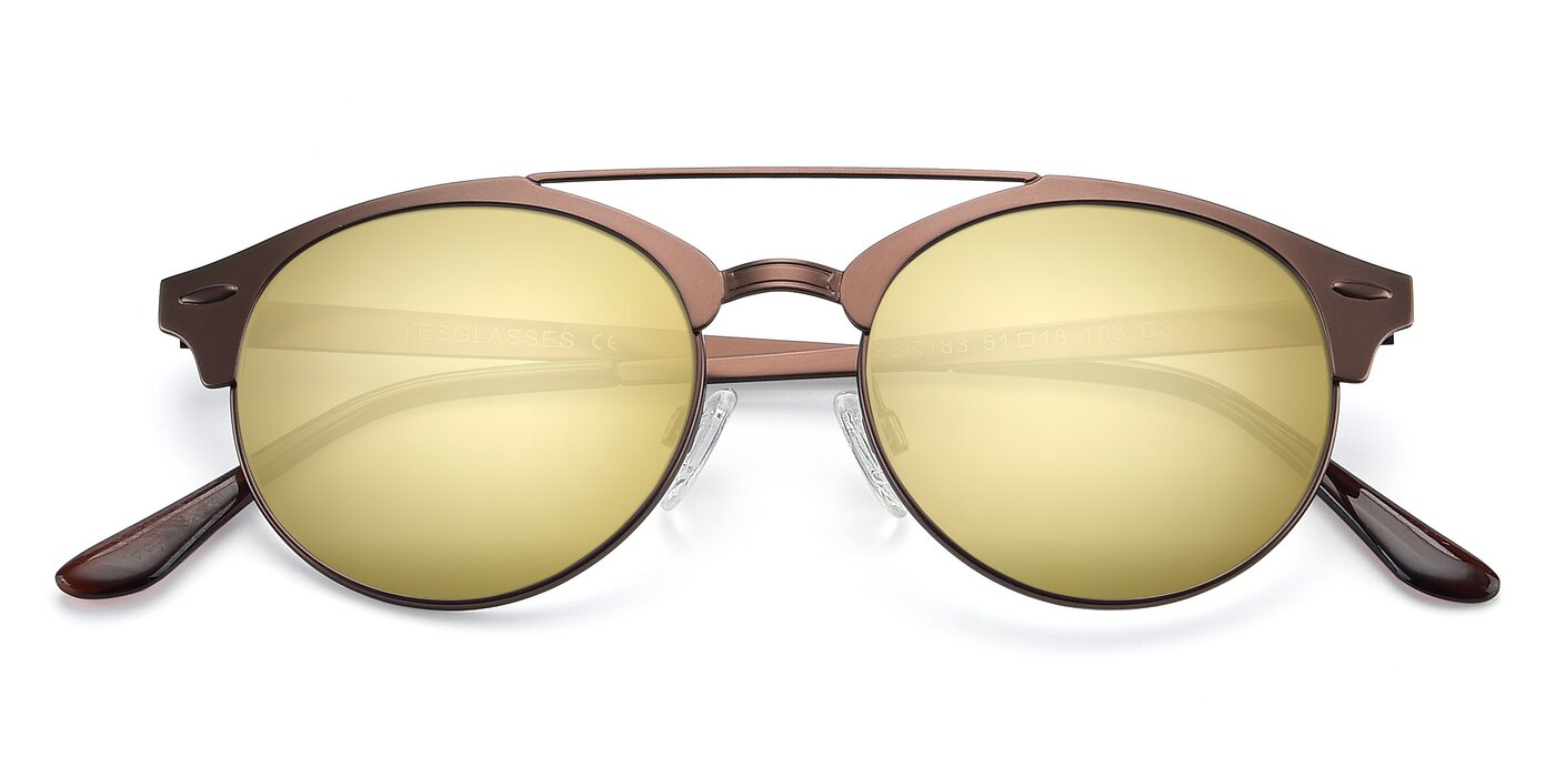 SSR183 - Chocolate Flash Mirrored Sunglasses