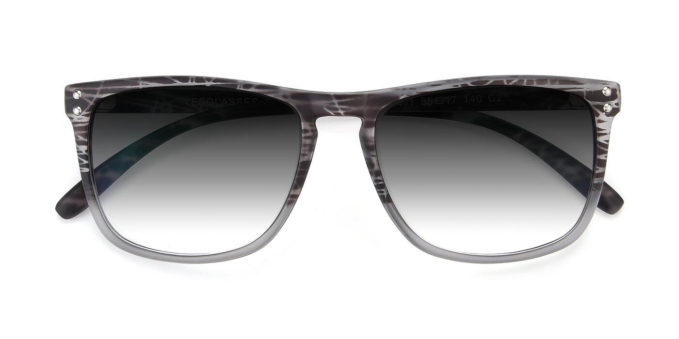 SSR411 - Translucent Floral Grey Gradient Sunglasses