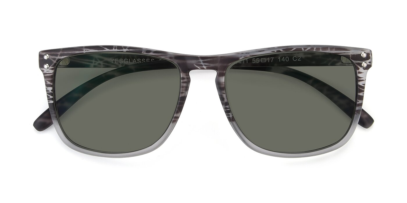 SSR411 - Translucent Floral Grey Polarized Sunglasses