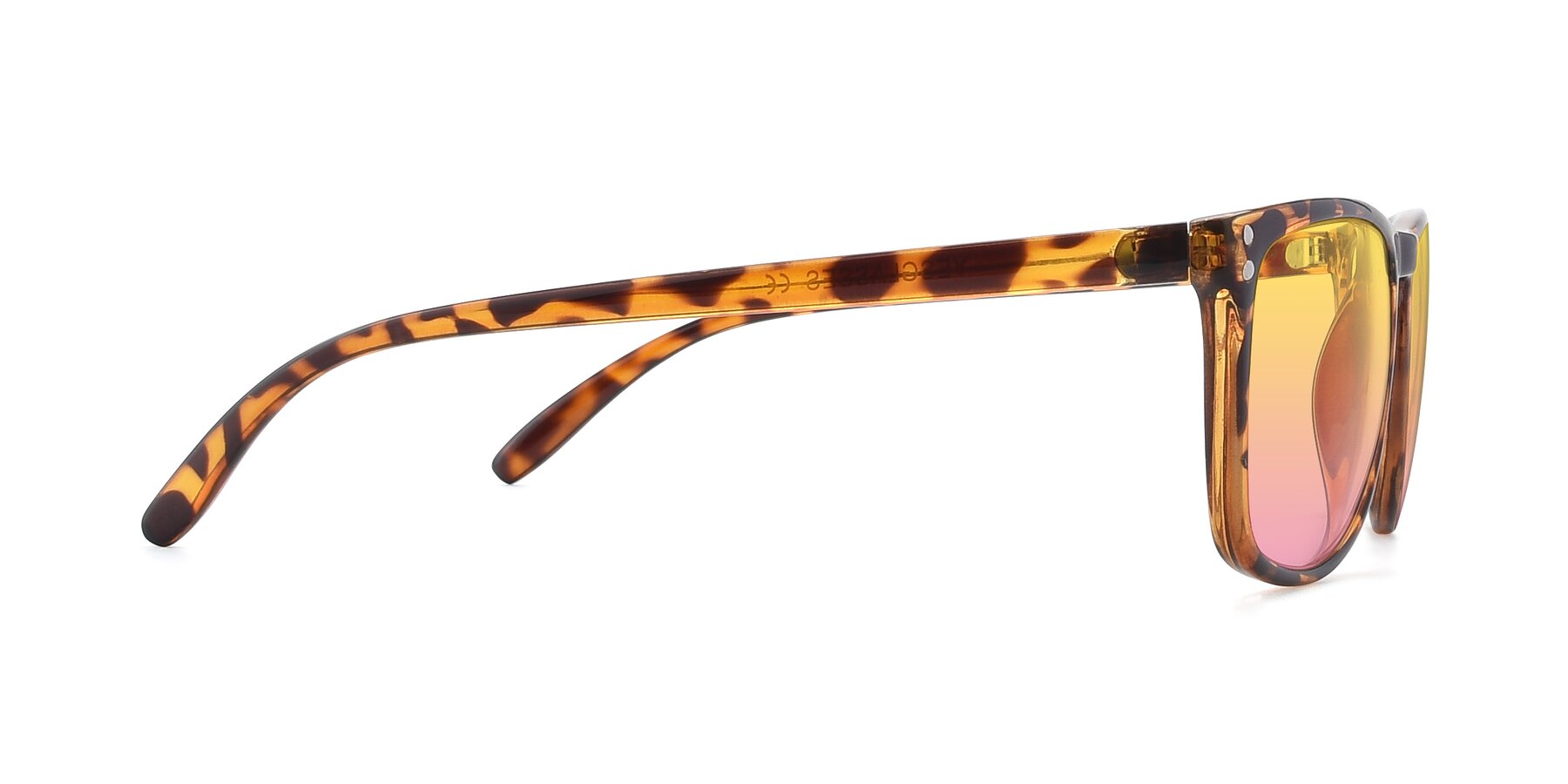Side of SSR411 in Translucent Orange Tortoise with Yellow / Pink Gradient Lenses