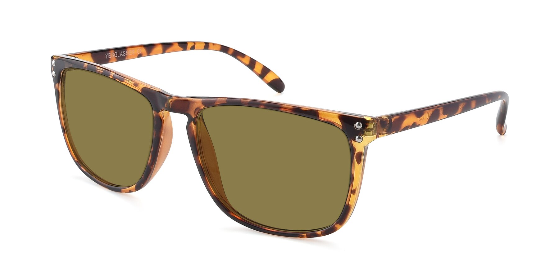 Angle of SSR411 in Translucent Orange Tortoise with Brown Polarized Lenses