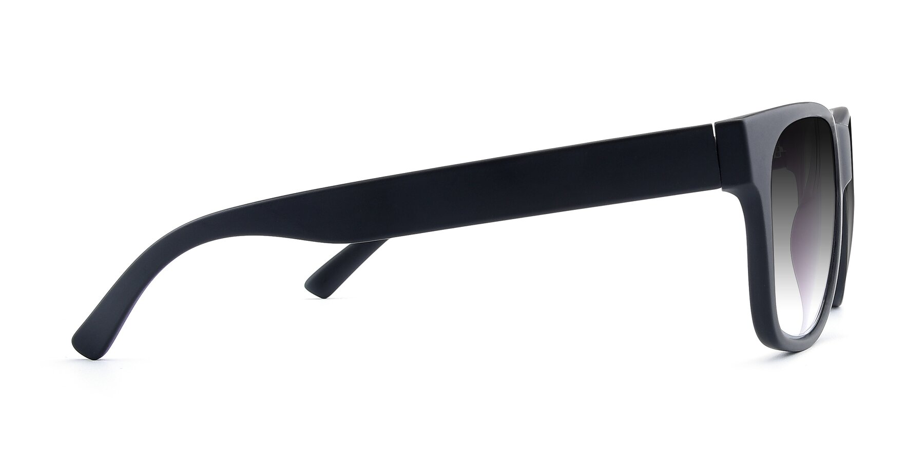 Side of SSR213 in Matte Black with Gray Gradient Lenses