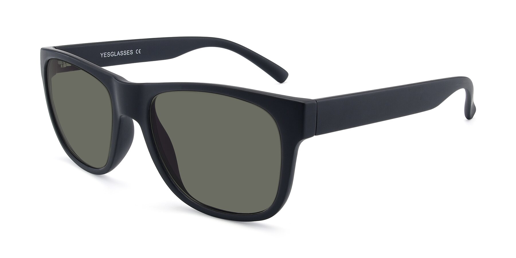 Angle of SSR213 in Matte Black with Gray Polarized Lenses