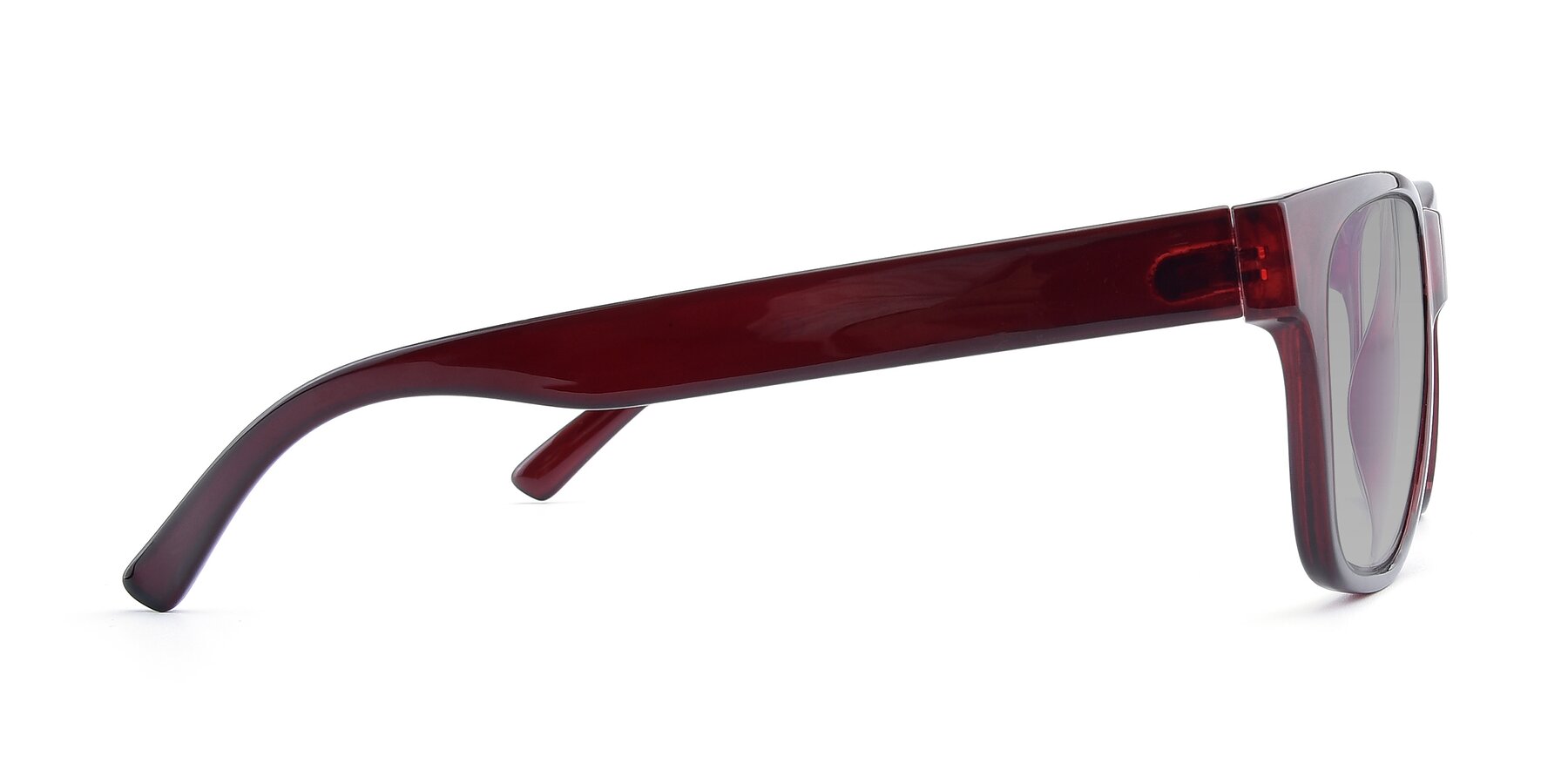 Side of SSR213 in Wine with Light Gray Tinted Lenses