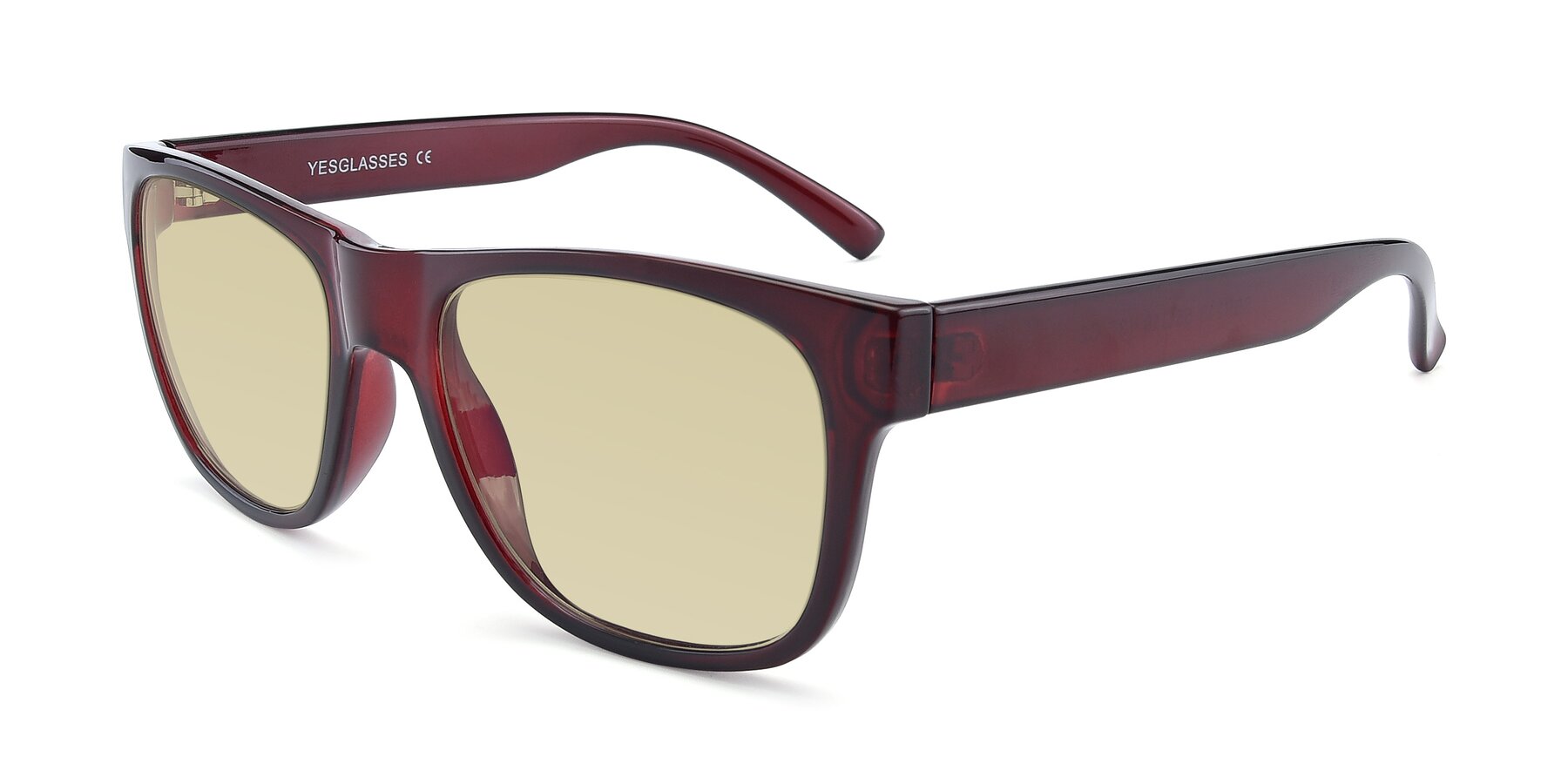 Angle of SSR213 in Wine with Light Champagne Tinted Lenses
