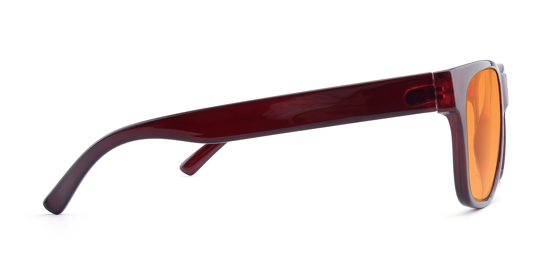 Side of SSR213 in Wine with Orange Tinted Lenses