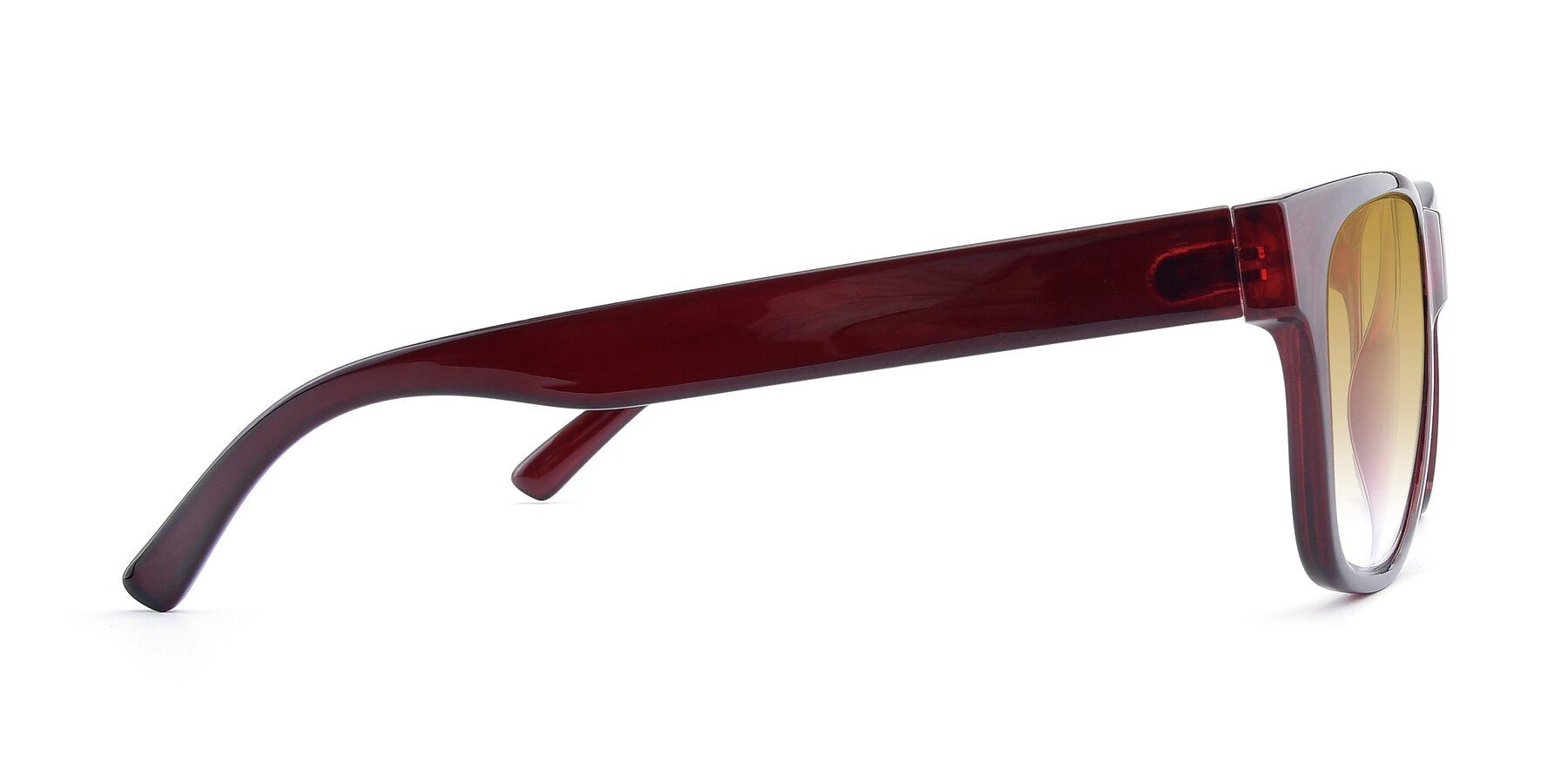 Side of SSR213 in Wine with Champagne Gradient Lenses