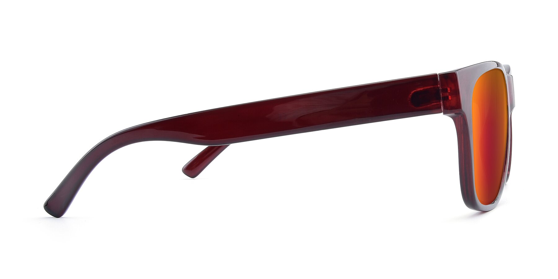 Side of SSR213 in Wine with Red Gold Mirrored Lenses