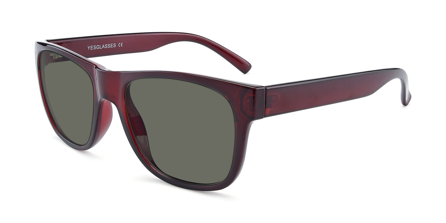 Angle of SSR213 in Wine with Gray Polarized Lenses