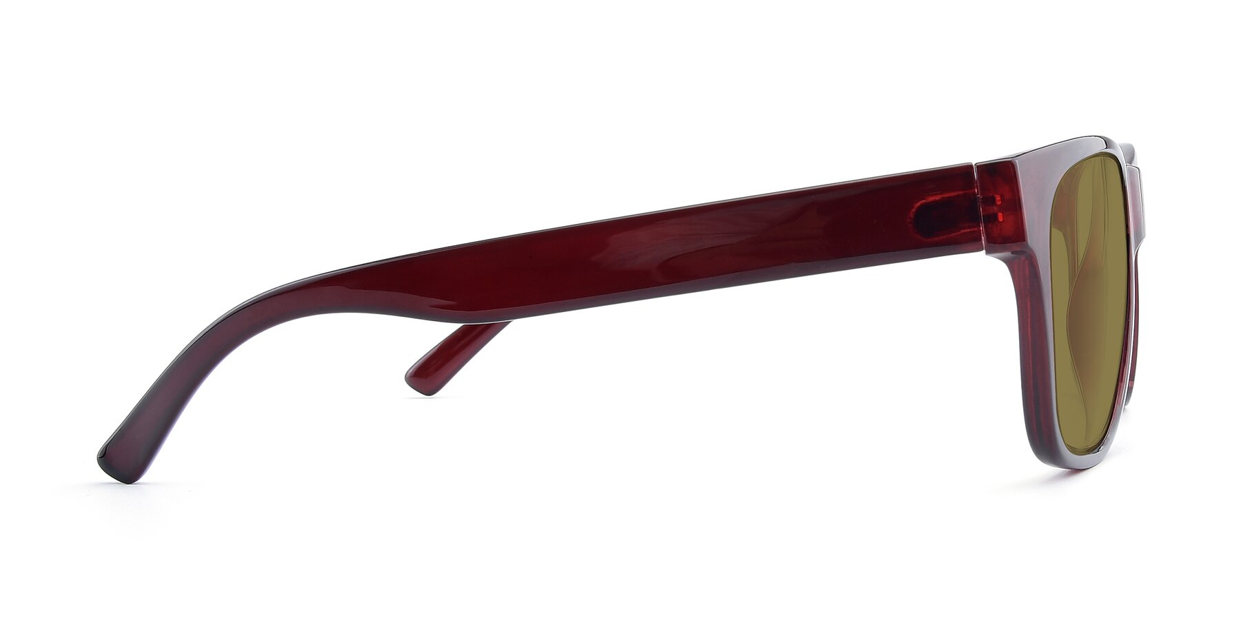 Side of SSR213 in Wine with Brown Polarized Lenses