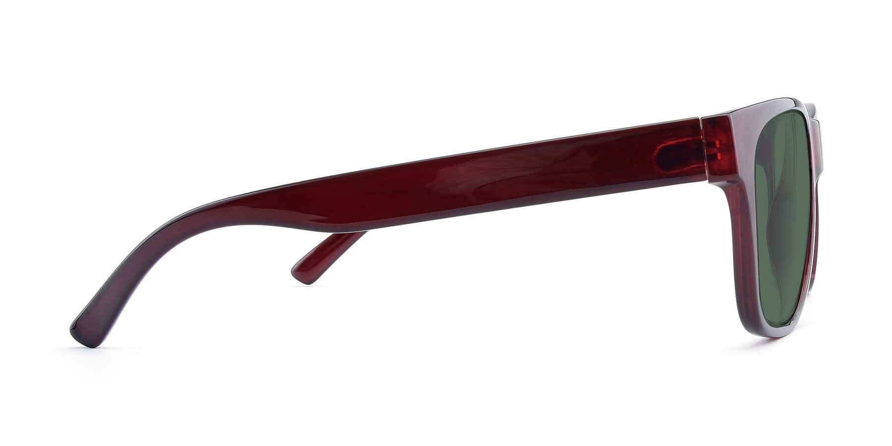 Side of SSR213 in Wine with Green Polarized Lenses