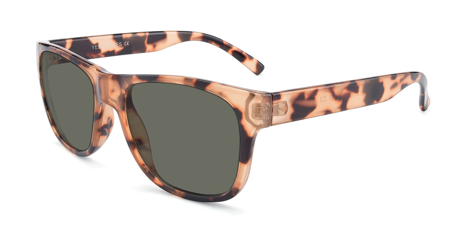 Angle of SSR213 in Translucent Tortoise with Gray Polarized Lenses