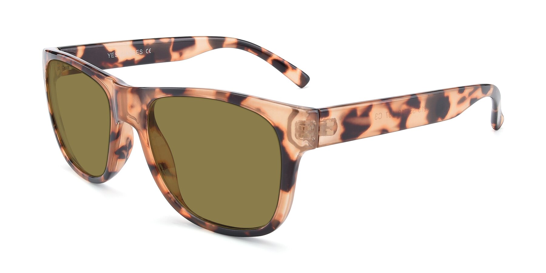 Angle of SSR213 in Translucent Tortoise with Brown Polarized Lenses
