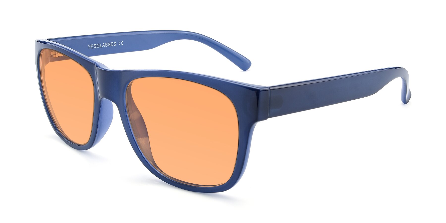 Angle of SSR213 in Blue with Medium Orange Tinted Lenses