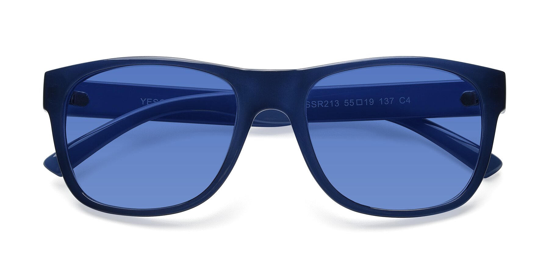 Folded Front of SSR213 in Blue with Blue Tinted Lenses