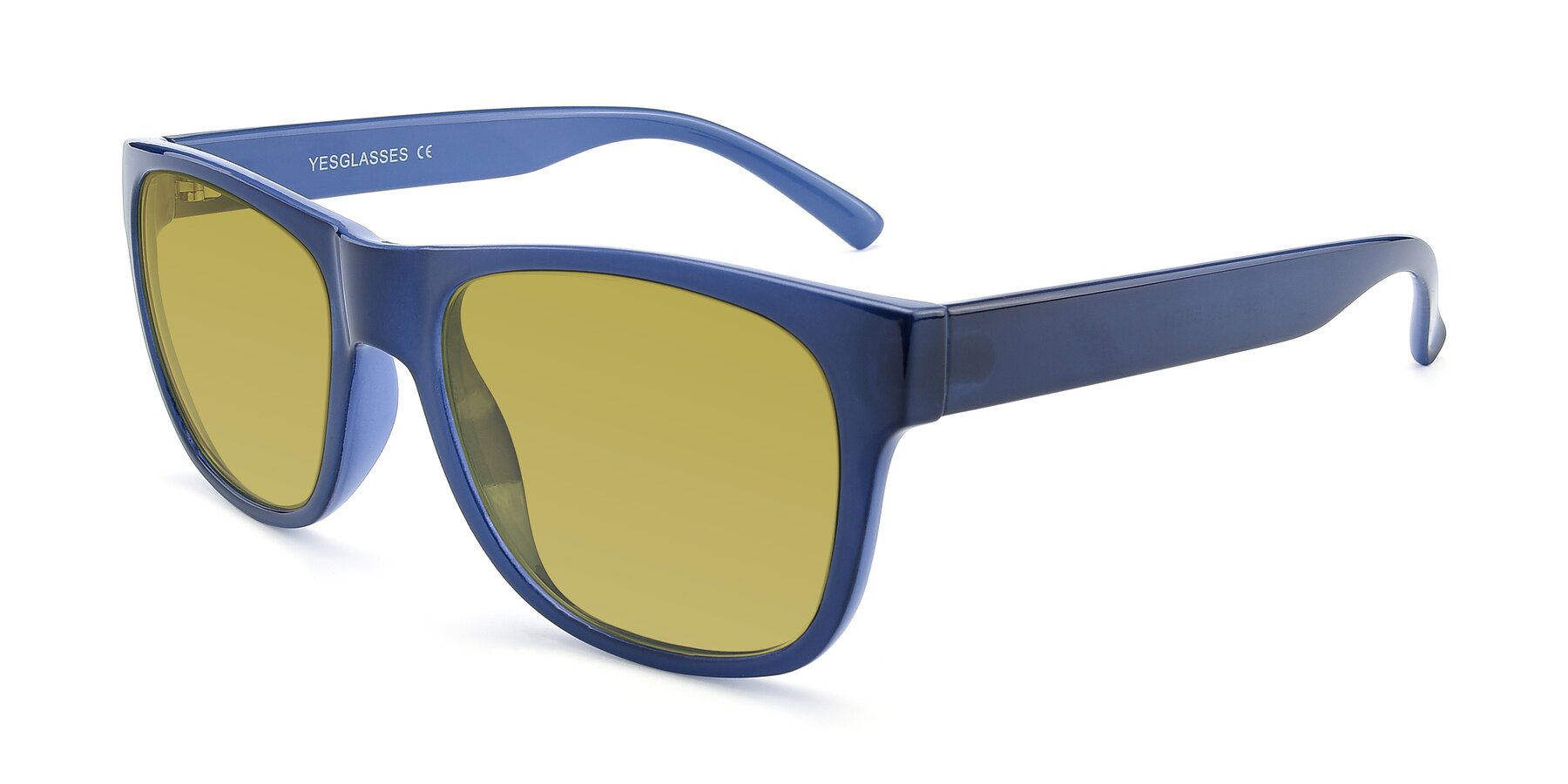Angle of SSR213 in Blue with Champagne Tinted Lenses