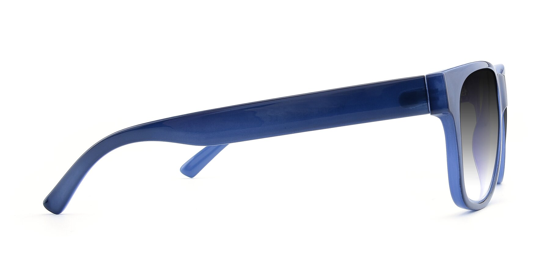 Side of SSR213 in Blue with Gray Gradient Lenses