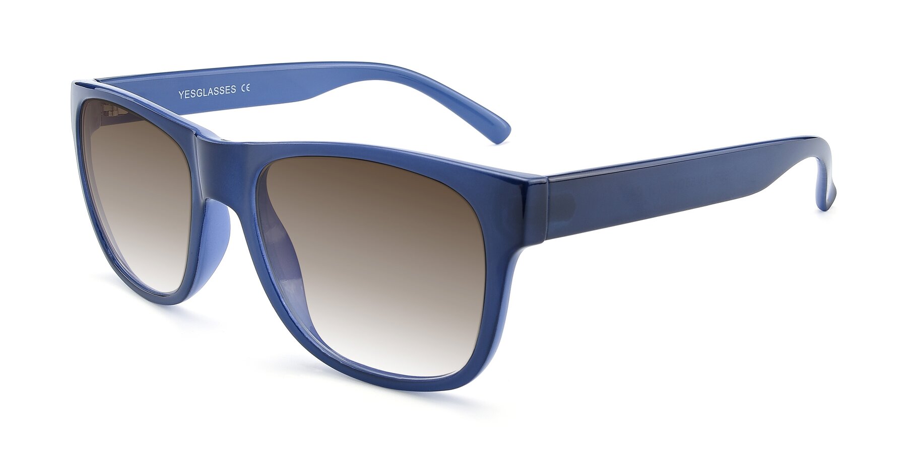 Angle of SSR213 in Blue with Brown Gradient Lenses