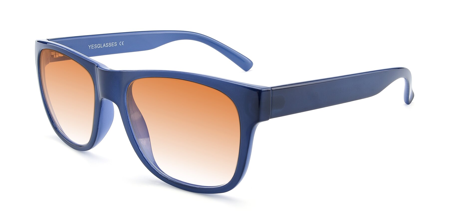 Angle of SSR213 in Blue with Orange Gradient Lenses