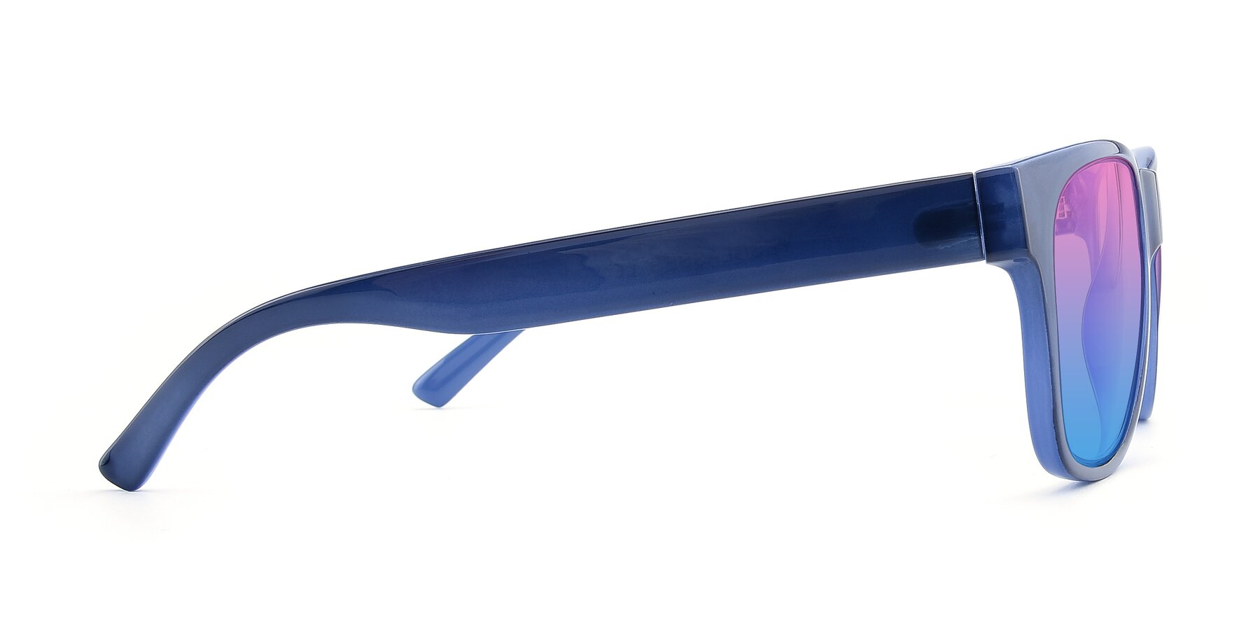 Side of SSR213 in Blue with Pink / Blue Gradient Lenses