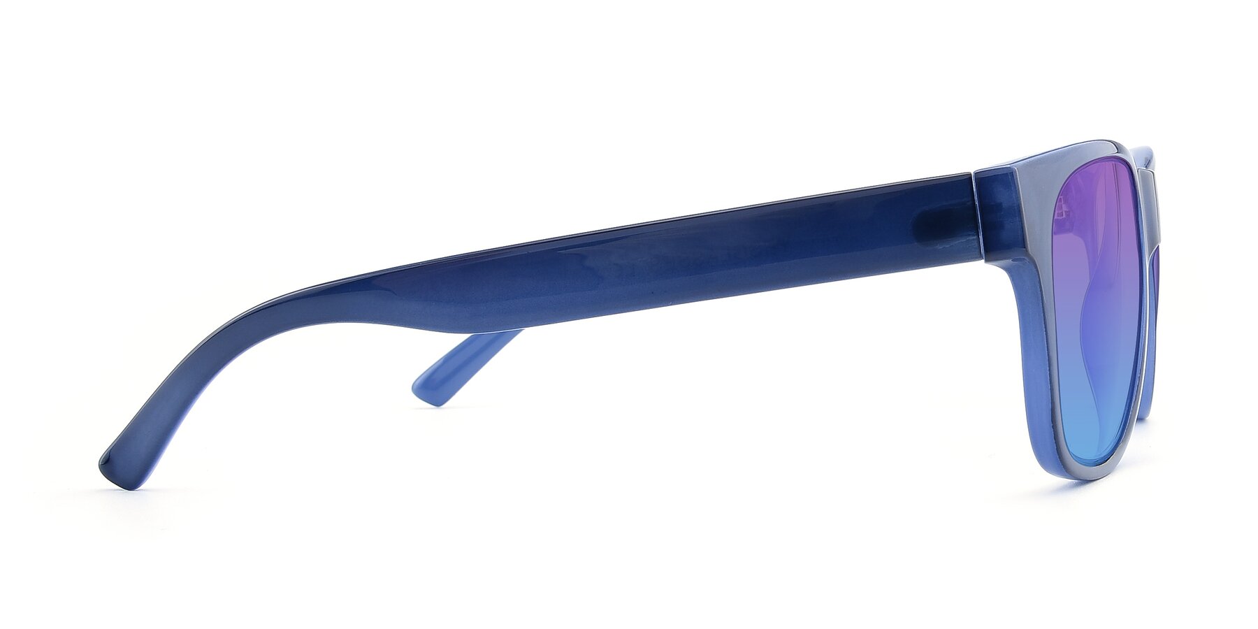 Side of SSR213 in Blue with Purple / Blue Gradient Lenses