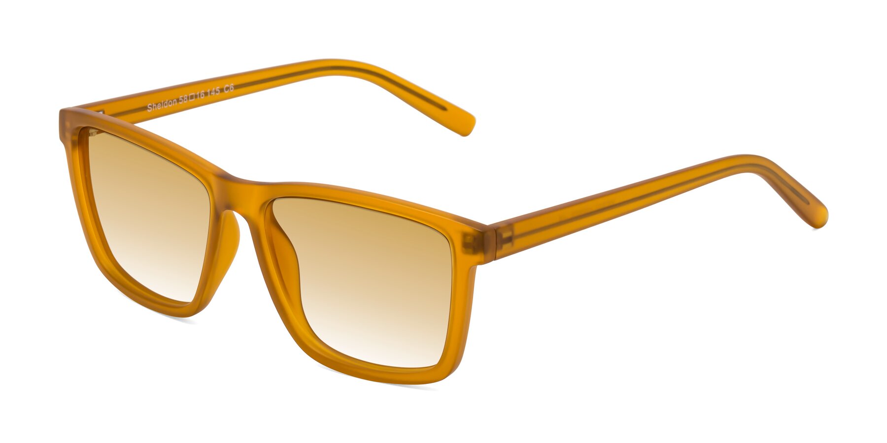 Angle of Sheldon in Pumpkin with Champagne Gradient Lenses