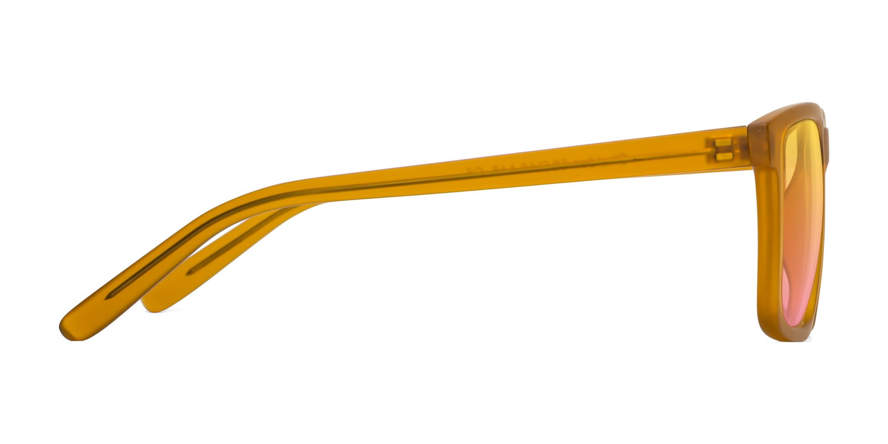 Side of Sheldon in Pumpkin with Yellow / Pink Gradient Lenses