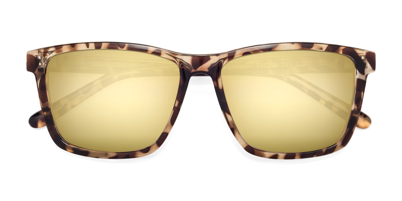 Sheldon - Tortoise Flash Mirrored Sunglasses