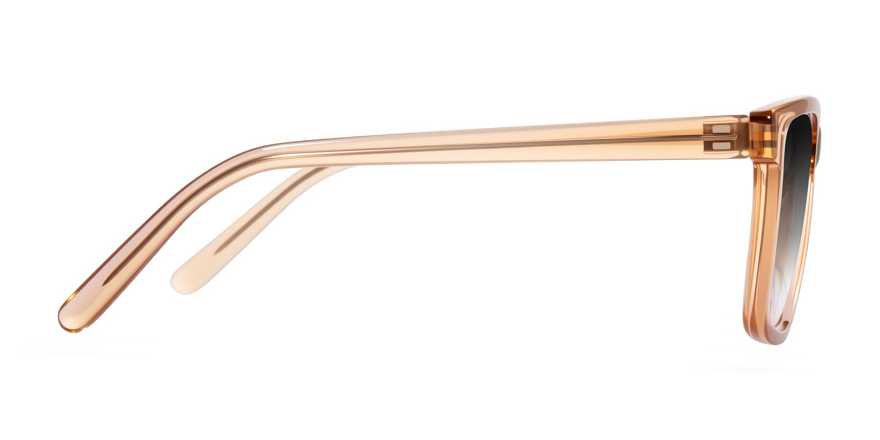 Side of Sheldon in Amber with Gray Gradient Lenses