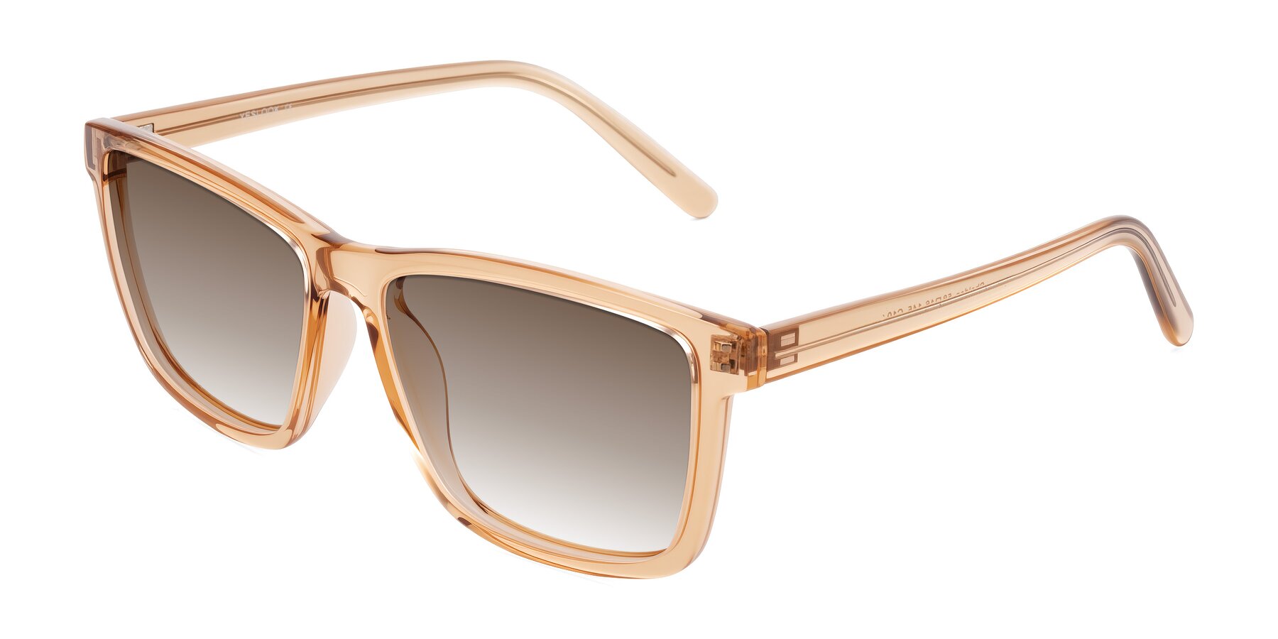 Angle of Sheldon in Amber with Brown Gradient Lenses