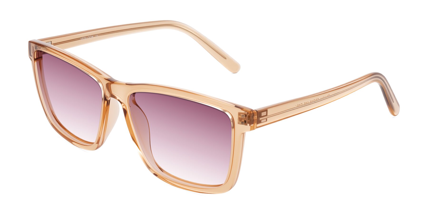 Angle of Sheldon in Amber with Wine Gradient Lenses