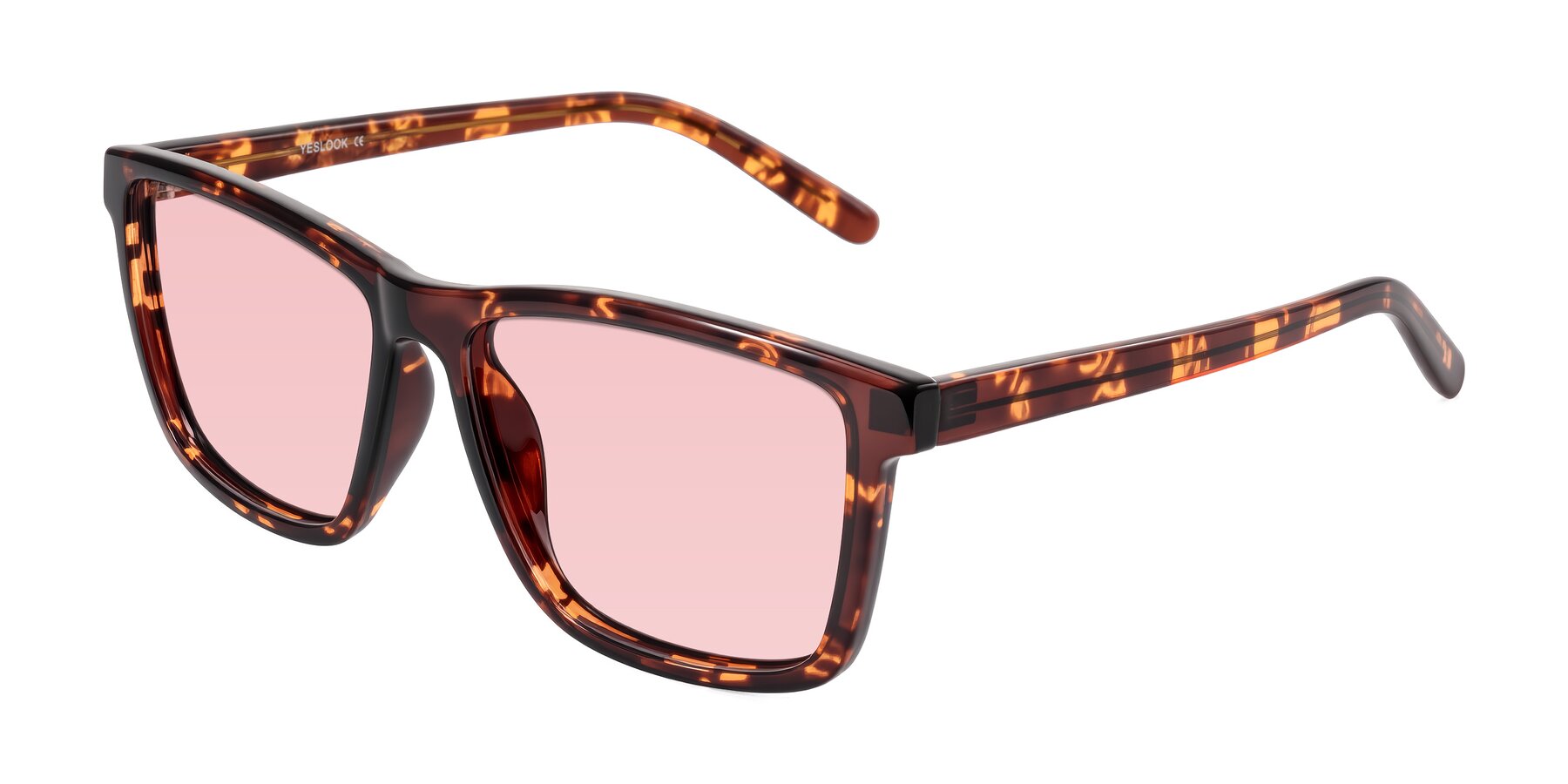 Angle of Sheldon in Tortoise with Light Garnet Tinted Lenses
