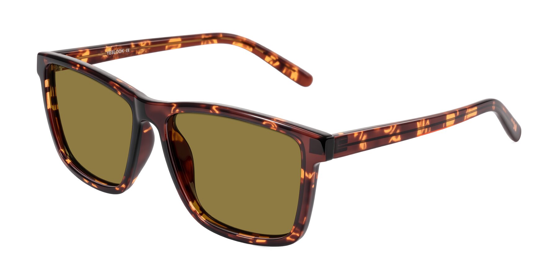 Angle of Sheldon in Tortoise with Brown Polarized Lenses