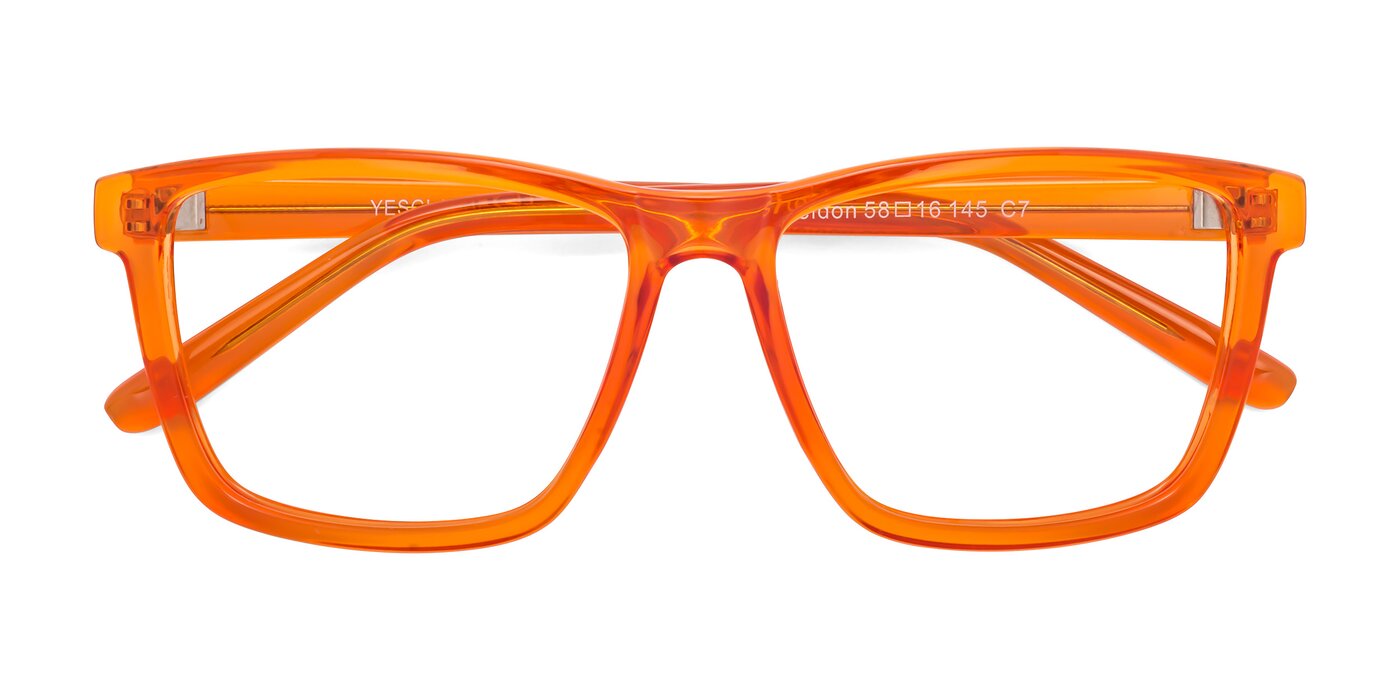 Sheldon - Orange Eyeglasses