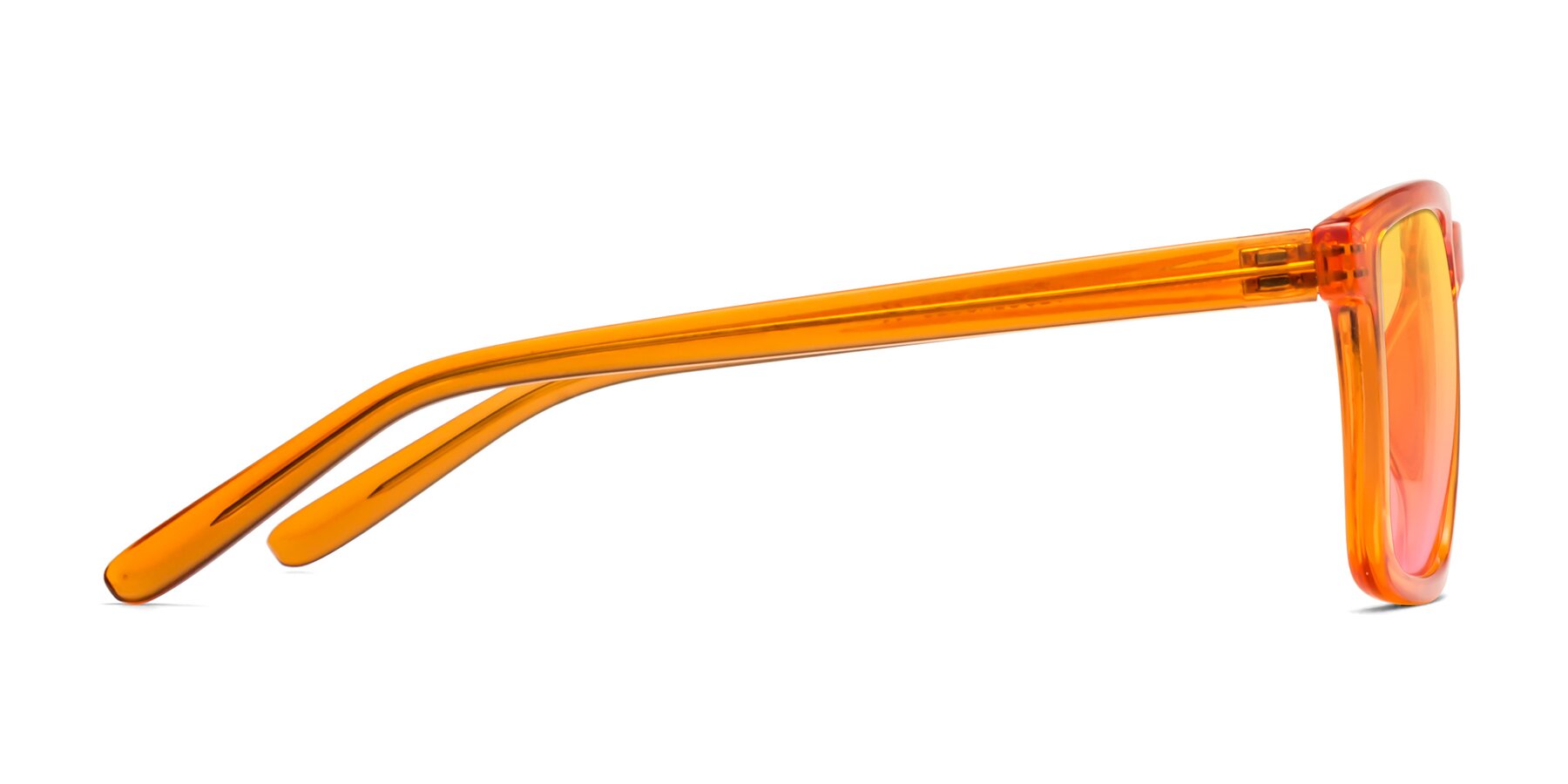 Side of Sheldon in Orange with Yellow / Pink Gradient Lenses