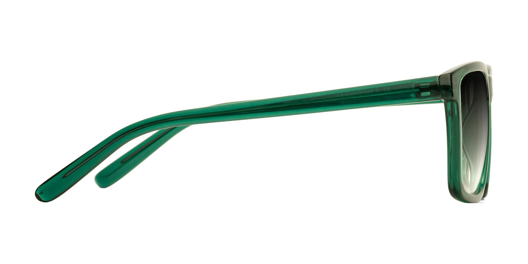 Side of Sheldon in Green with Gray Gradient Lenses