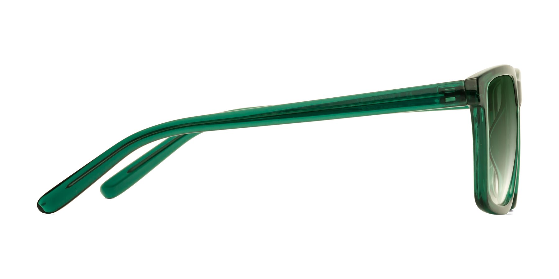 Side of Sheldon in Green with Green Gradient Lenses