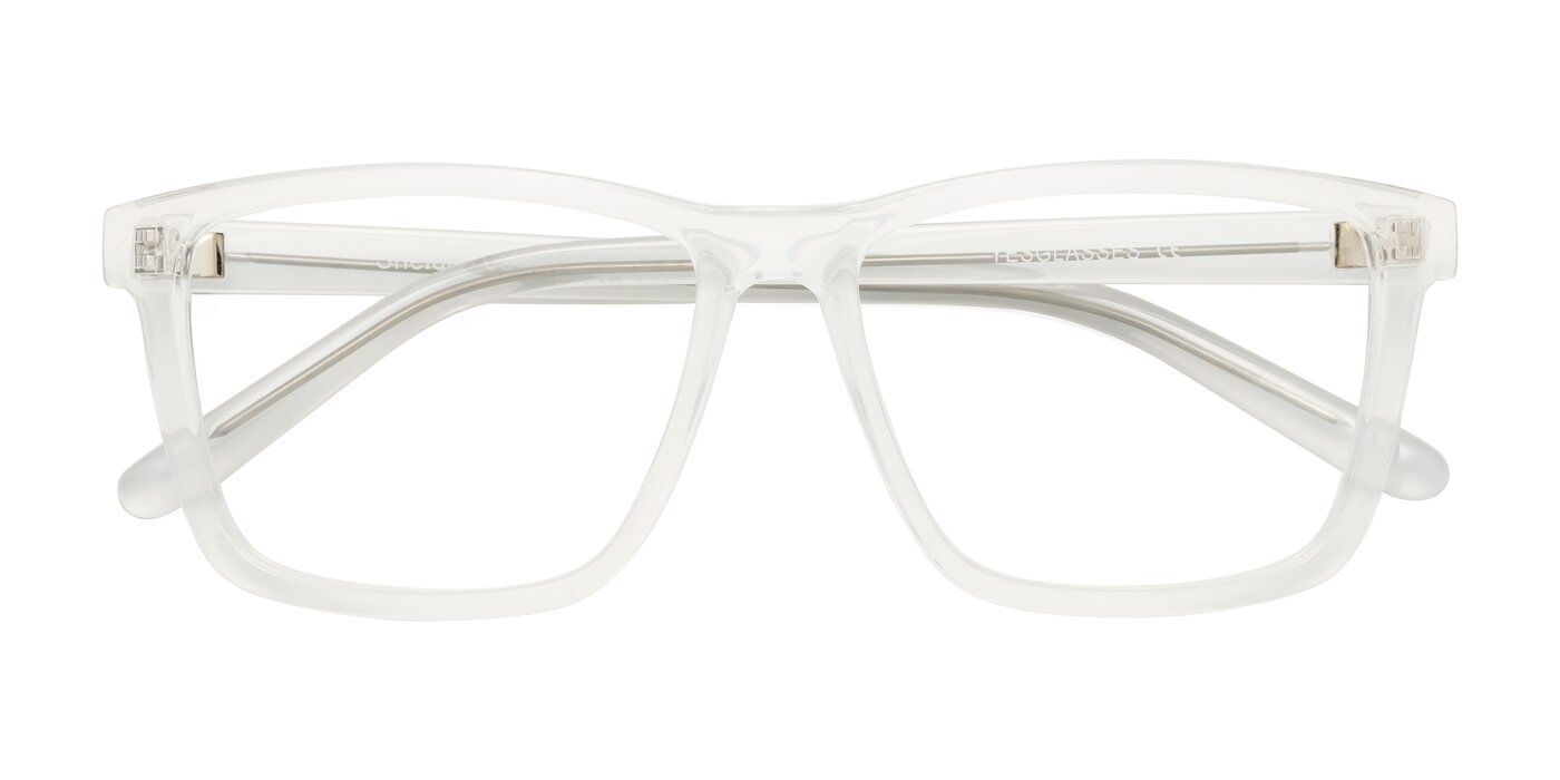 Sheldon - Translucent White Eyeglasses