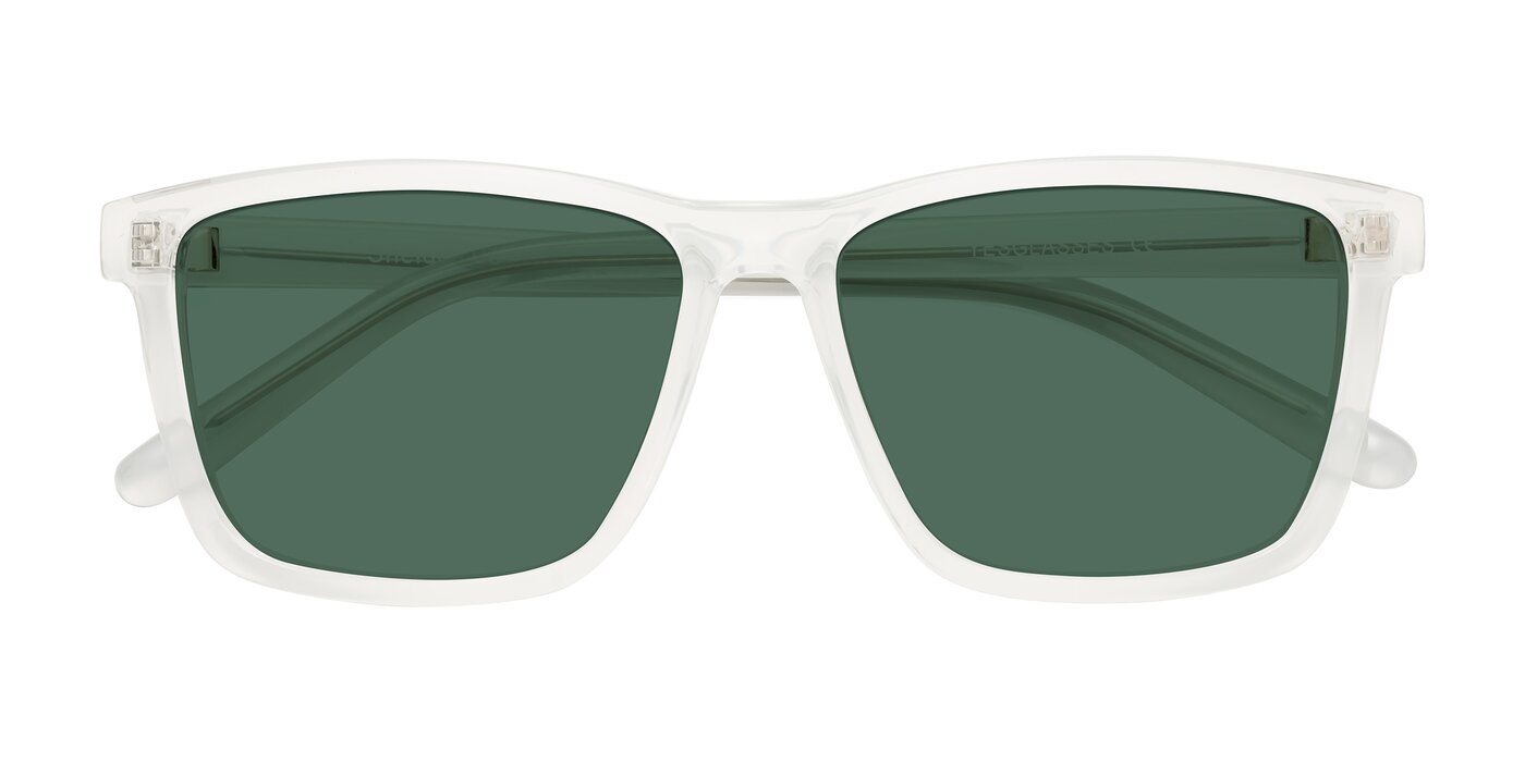 Sheldon - Translucent White Polarized Sunglasses