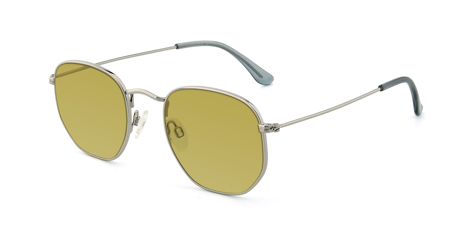 Angle of SSR1943 in Silver with Champagne Tinted Lenses