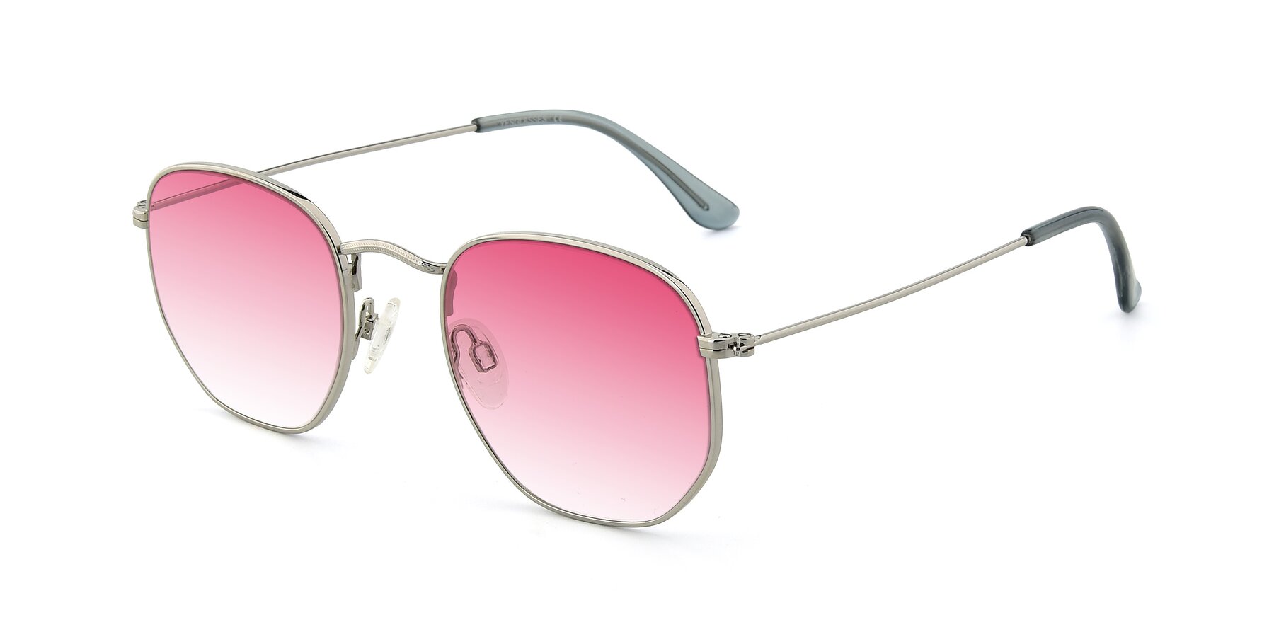 Angle of SSR1943 in Silver with Pink Gradient Lenses