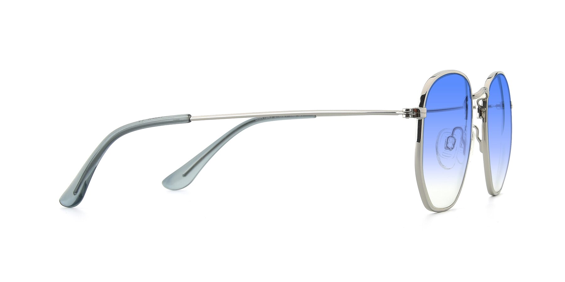 Side of SSR1943 in Silver with Blue Gradient Lenses