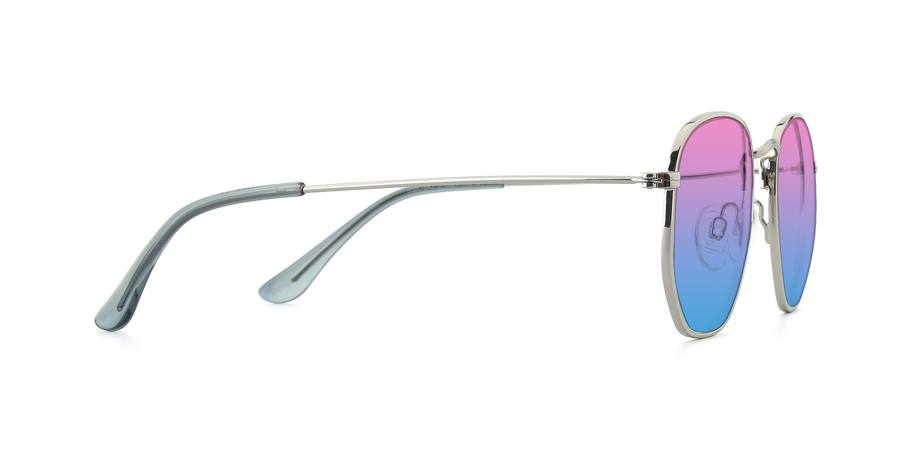 Side of SSR1943 in Silver with Pink / Blue Gradient Lenses