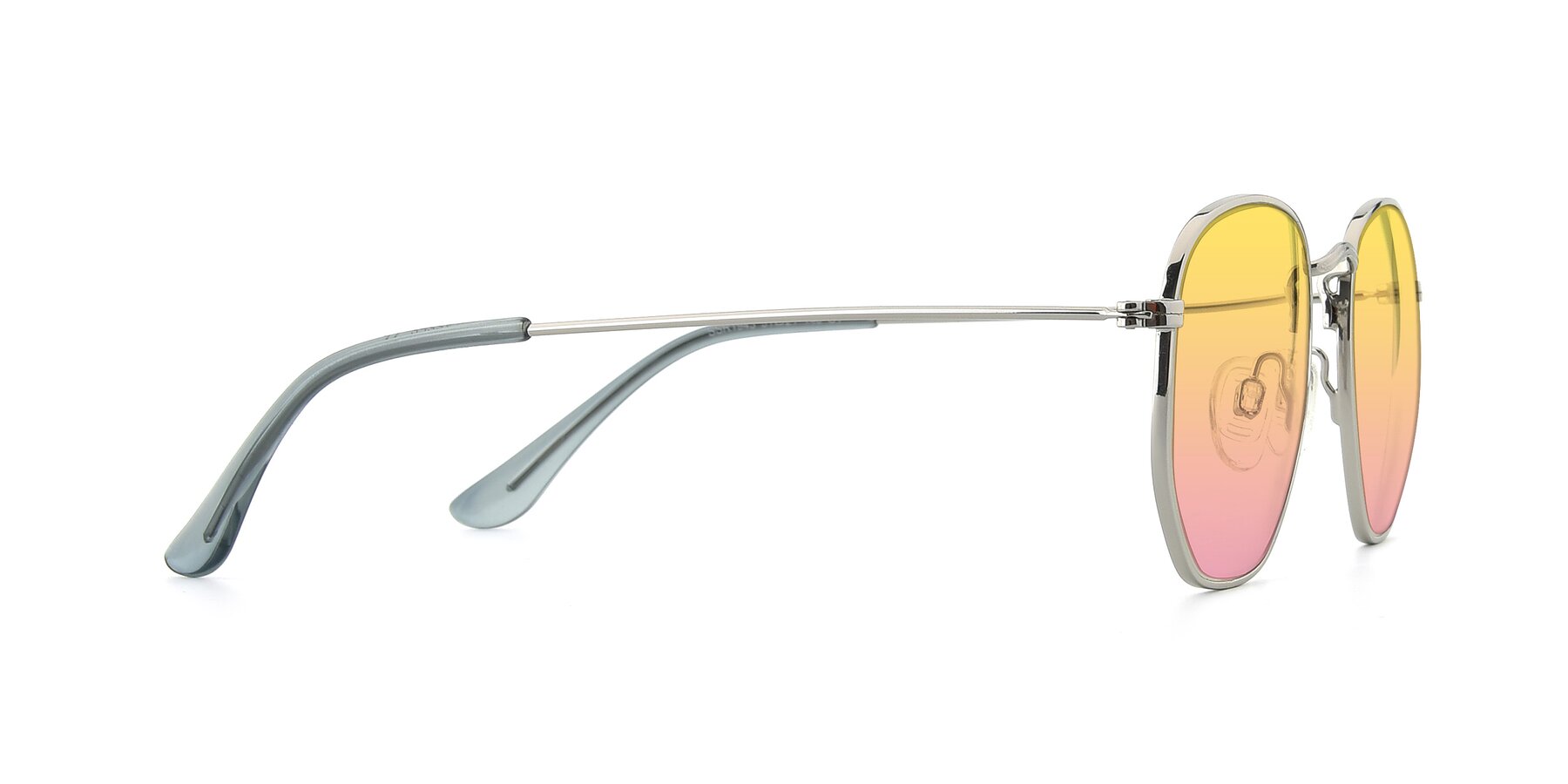 Side of SSR1943 in Silver with Yellow / Pink Gradient Lenses