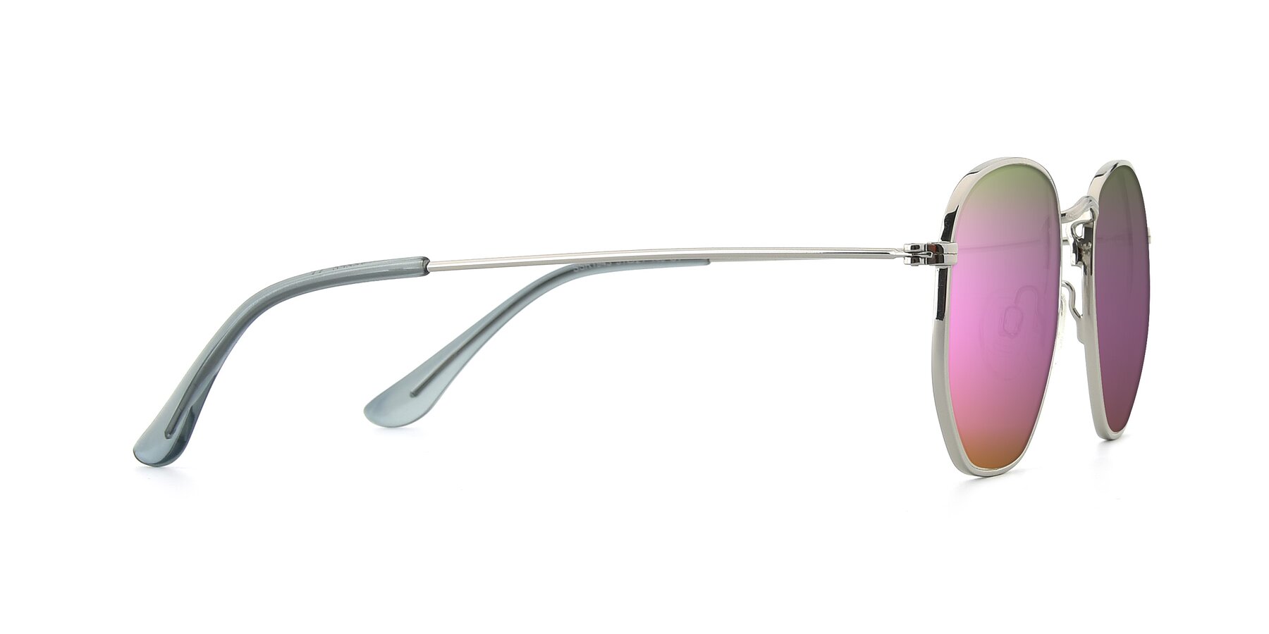 Side of SSR1943 in Silver with Pink Mirrored Lenses