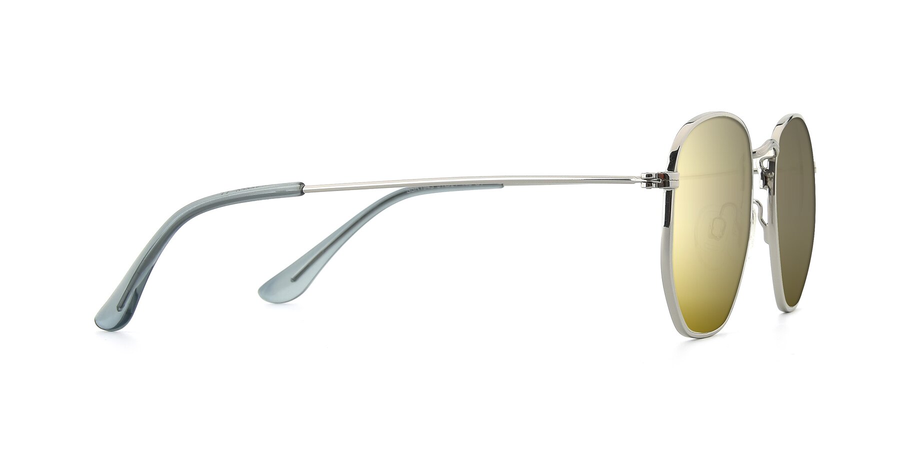 Side of SSR1943 in Silver with Gold Mirrored Lenses