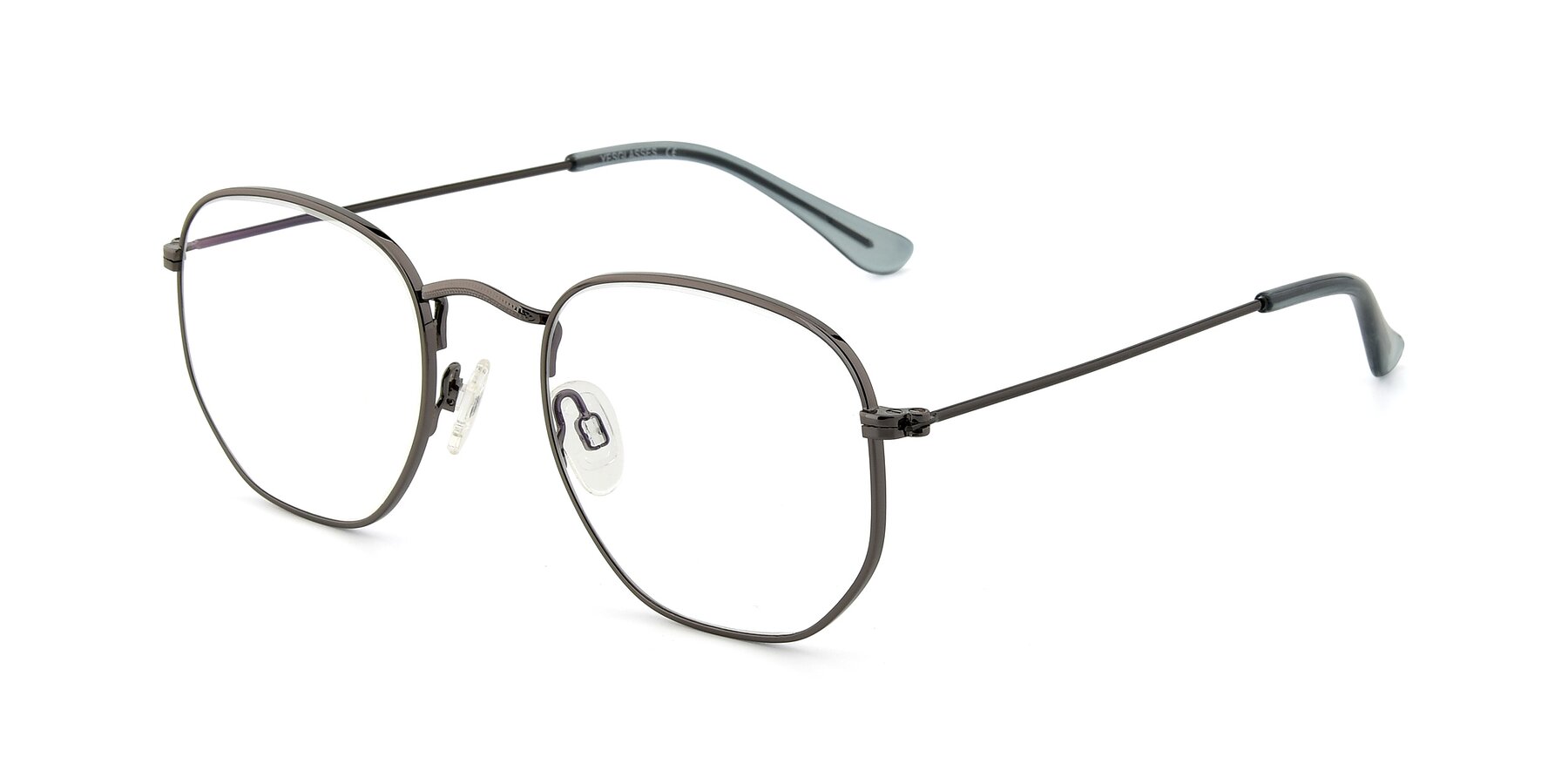 Angle of SSR1943 in Grey with Clear Reading Eyeglass Lenses