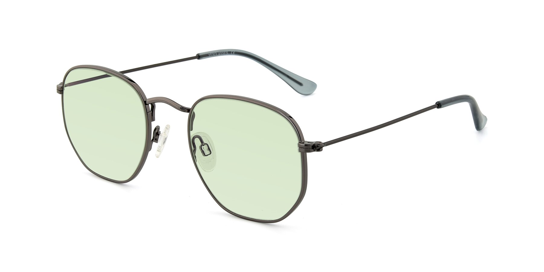 Angle of SSR1943 in Grey with Light Green Tinted Lenses