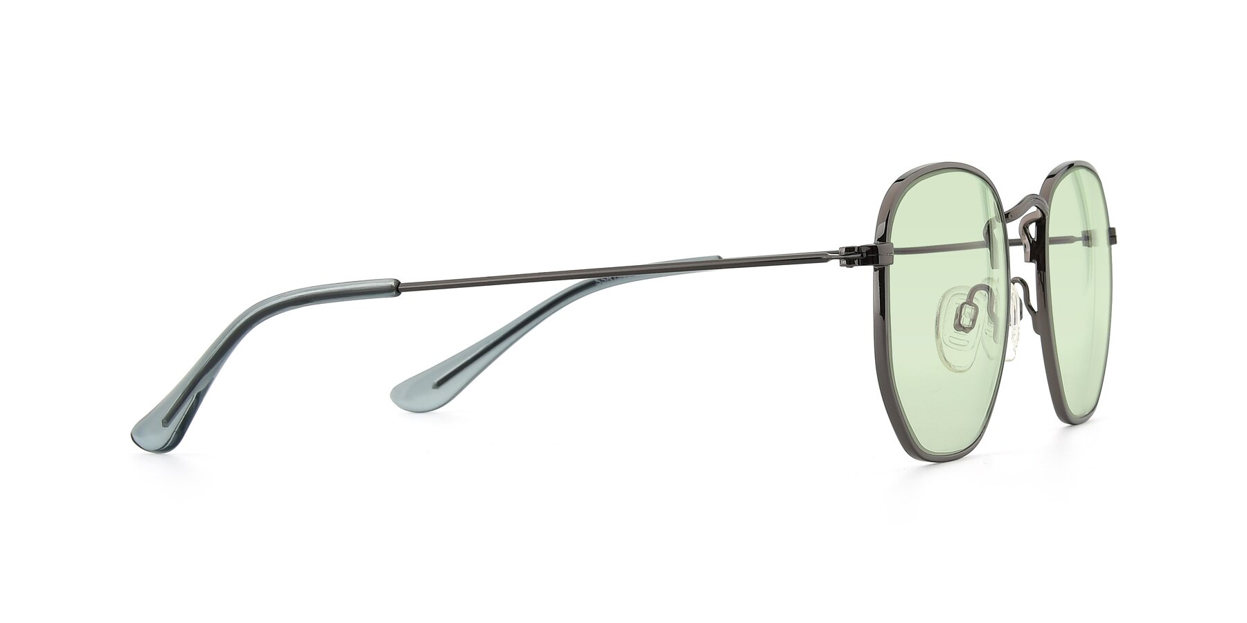 Side of SSR1943 in Grey with Light Green Tinted Lenses