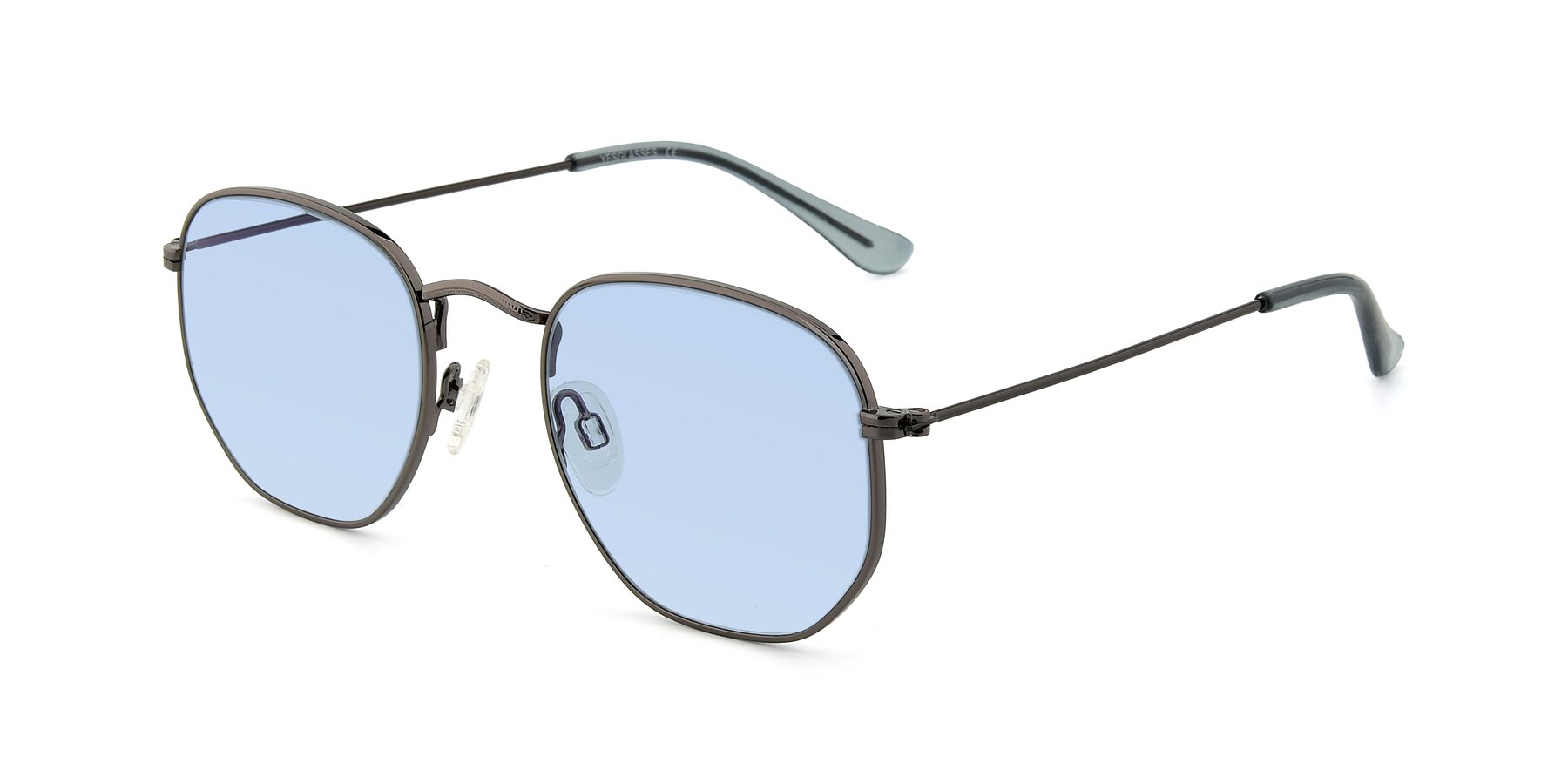 Angle of SSR1943 in Grey with Light Blue Tinted Lenses